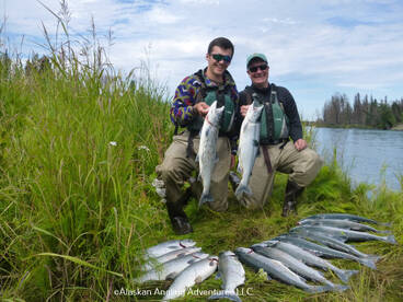 Lots of Action Fishing Sockeye Salmon  