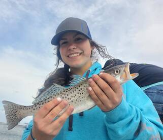 Kids crushed the sea trout today