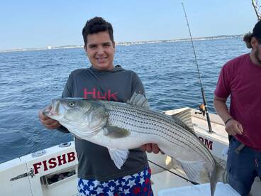 Striped bass fishing continues to be exc