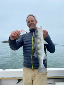 Stripers have made it to Casco bay!!