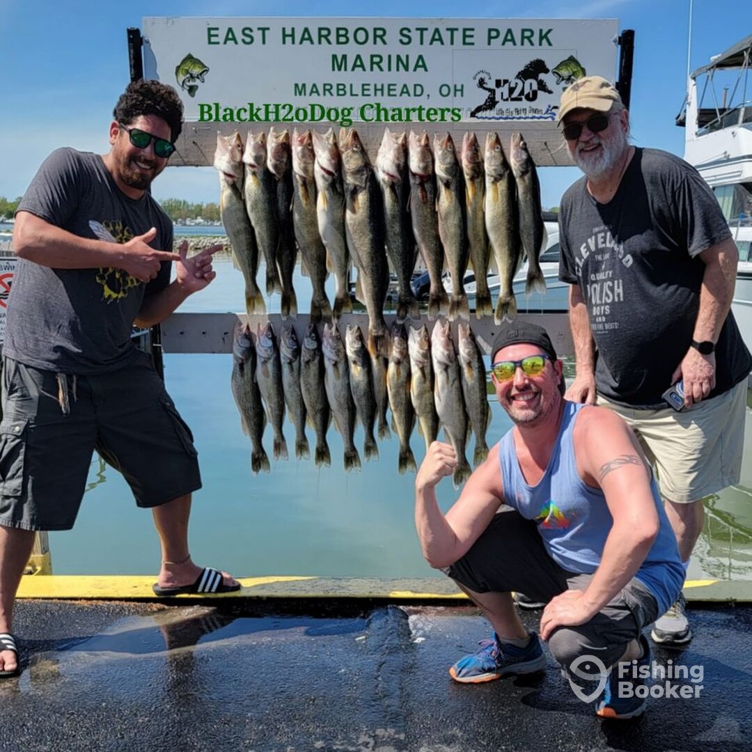 BlackH2oDog Charters Lake Erie Walleye
