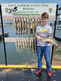 BlackH2oDog Charters Lake Erie Walleye