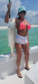 Red fish on fire!!