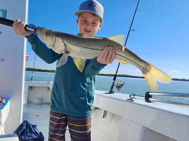 A nice snook for this young man then a r