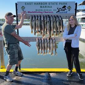 BlackH2oDog Charters Lake Erie Walleye