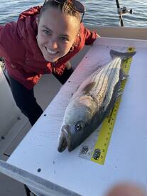 Having fun catching dinner