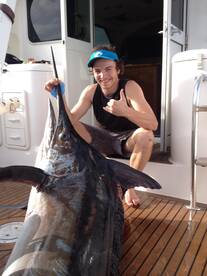 George's First Black Marlin