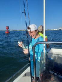 Excited young man with a small jack..