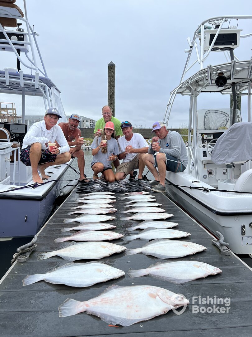 Wreck fishing trip for flounder and Black Sea Bass