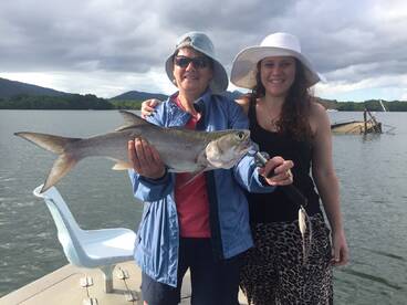 Michelle let her Mom get this awesome Threadfin Salmon. They went directly to the Salthouse Restaurant for lunch.