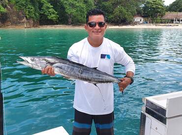 Wahoo, the fighter of the sea