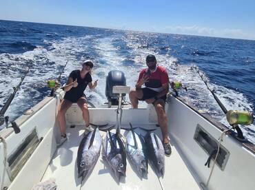 Amazing and fun tuna fishing day.