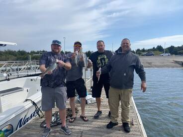 Excellent day catching grey trout and bl