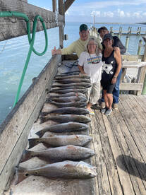 Full limits of redfish with a couple ove