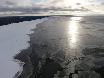 Our lakes are freezing over!
