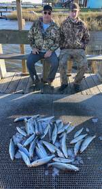 The trout bite was on! 