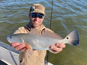 Lagoon fishing for redfish, drum, trout 