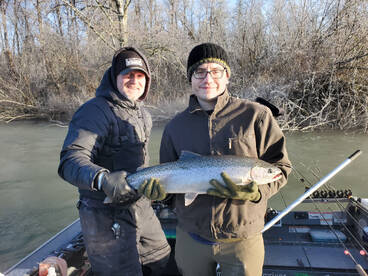 We are catching steelhead daily! 