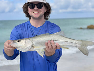 Shane’s first ever saltwater fish; snook