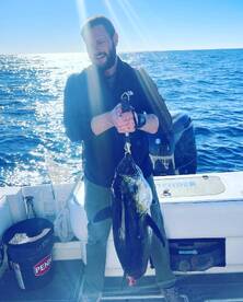 Some big blackfin tuna and bottom fish! 