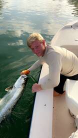 Tarpon action on double trips!