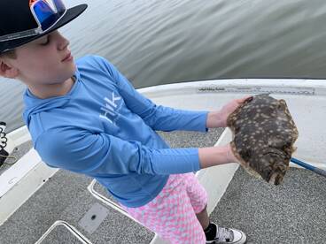 Catching some nice fish on the train bri