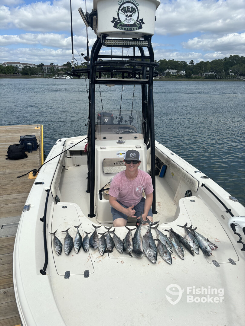 Fishing Wrightsville beach for Bonito and Mackerel