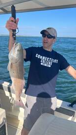 Near shore jettys fishing trip.