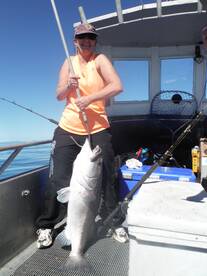 Nice groper on light tackle 