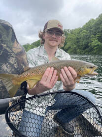 Trout fishing Lake Taneycomo. 