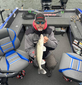 Big Walleye Don’t Care If It’s Raining 