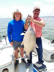 Summertime channel cat fishing is on fir