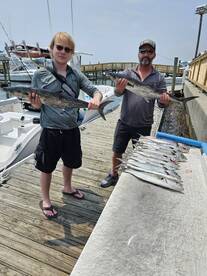 Kingmackerel show up on our 3/4 day trip