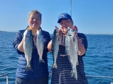 Coho salmon fishing