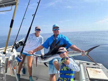 Sail caught and released.