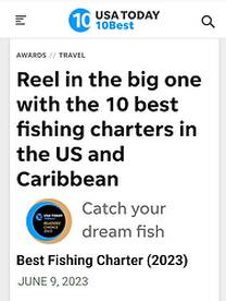 FISHBUCKET makes TOP TEN charter in USA!