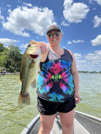 She outfished the boyfriend again. 