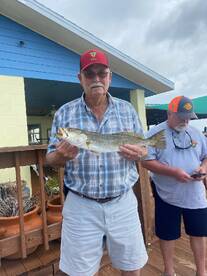 Carl with a nice trout. It's a time for catching!