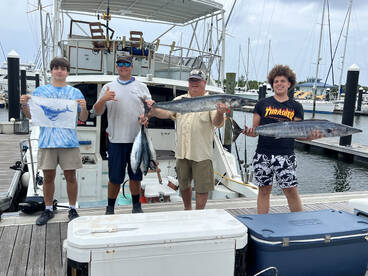 Wow, 2 wahoo and a sail