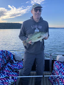 Great day on the pontoon with LJ and Mar