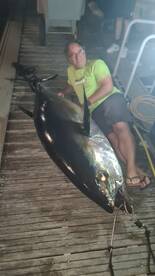 130kg BigEye only 2 miles from the shore