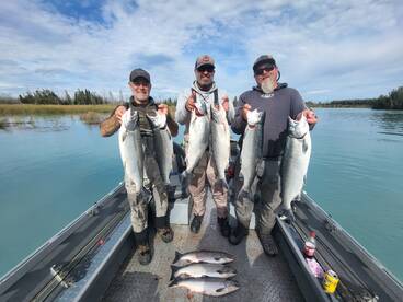 Excellent Silver Salmon fishing right no
