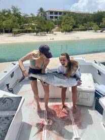 The girls were happy with their catch !