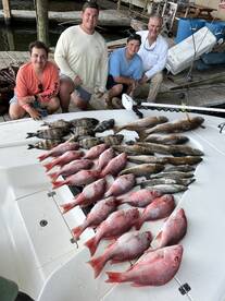Red snapper and redfish nonstop action