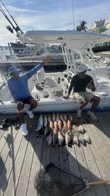 Reef fishing is hot today.