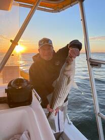 Light tackle Raratan Bay Striper