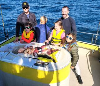 Young Anglers score on the Fish Taxi ! 