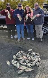 The winter crappie bite is on!!!