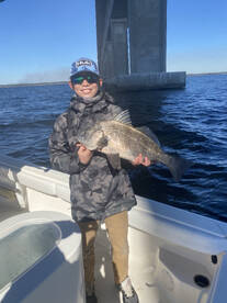 Winter fishing in Destin, FL