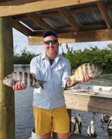 Docks are loaded with sheepshead.